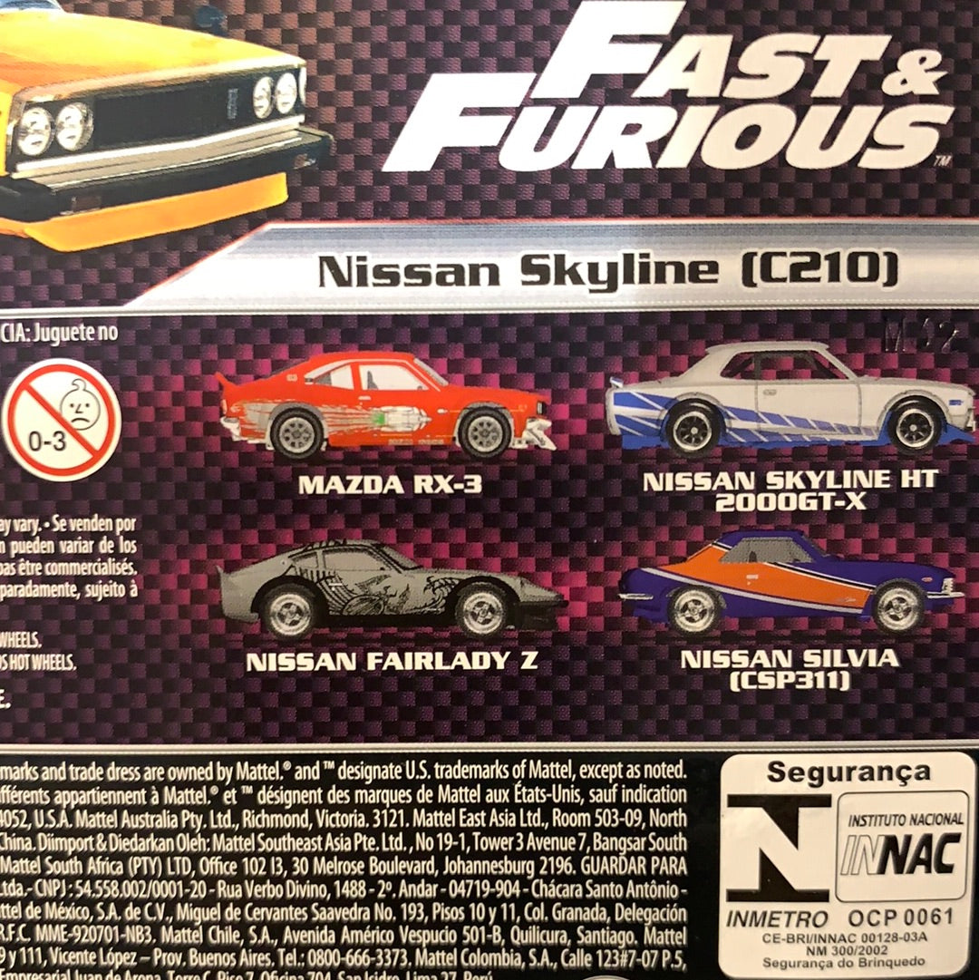 GHH17 Nissan Skyline C210 Fast&Furious