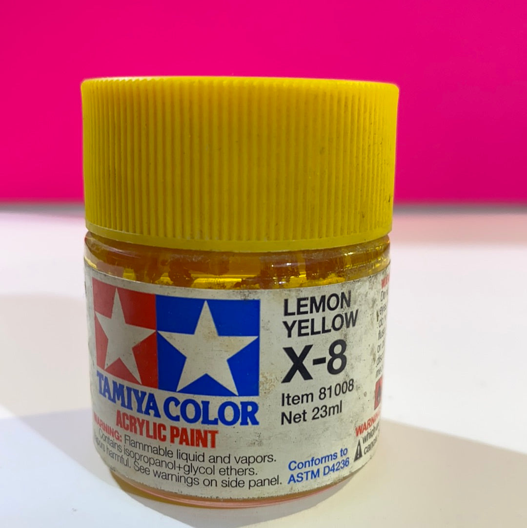 Tamiya X-8 Lemon Yellow Paint