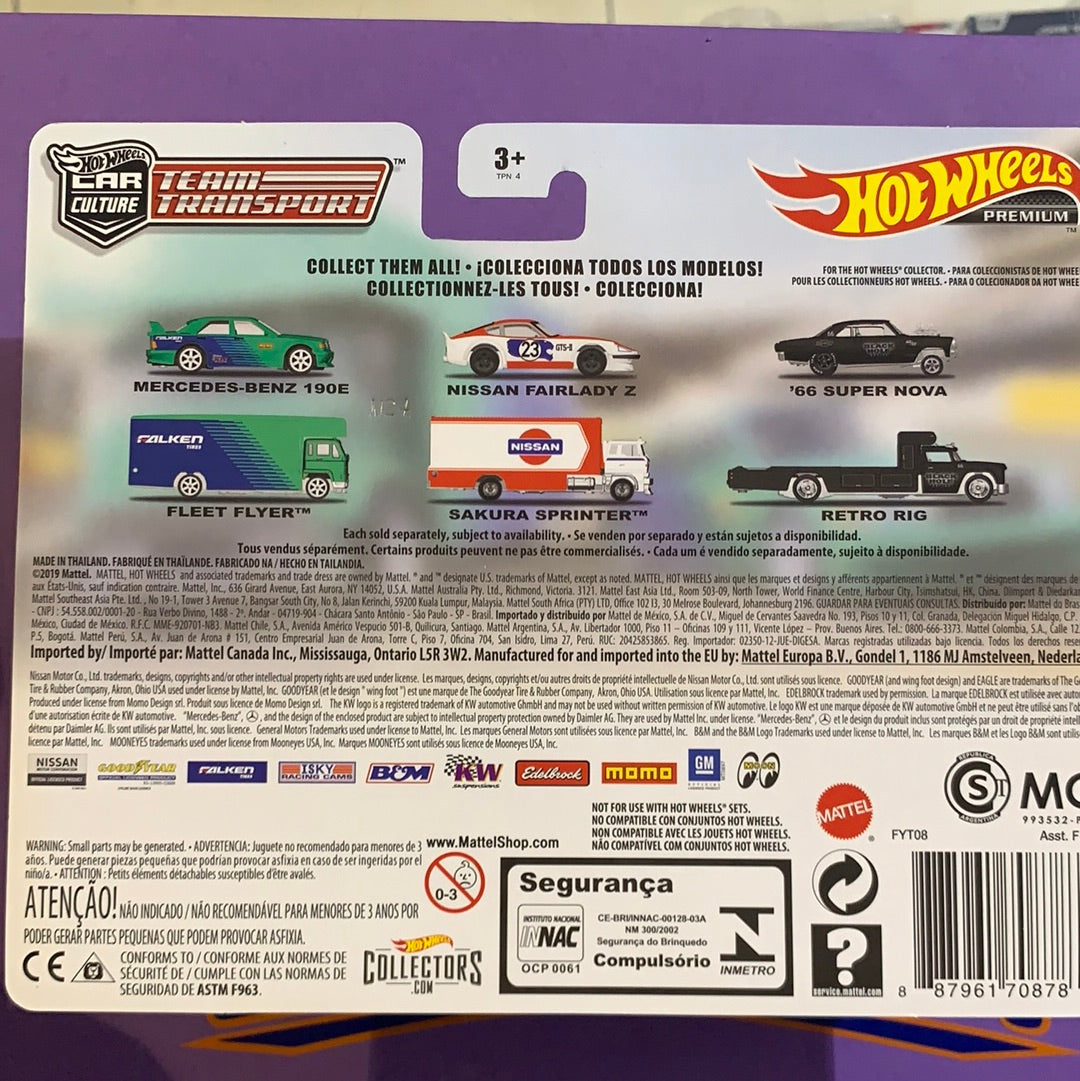 FYT08 Mercedes Falken Team Transport Hot Wheels