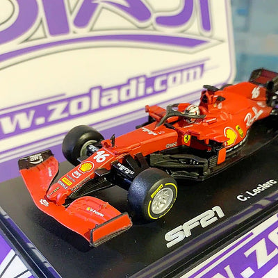 SF21 C Leclerc #16 Ferrari (CON ACRILICO/ CON CASCO) 2021