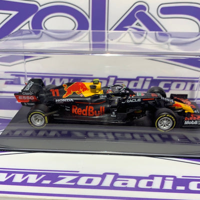 RB16B Sergio Perez #11 RedBull (CON CASCO Y ACRÍLICO) 2021