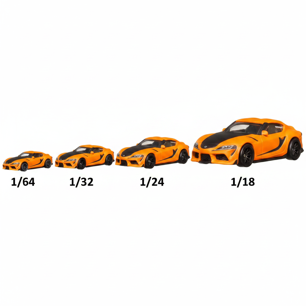 Escalas de Autos de Colección: 1/64, 1/43, 1/32, 1/24 y 1/18 — Guía para Elegir la Tuya