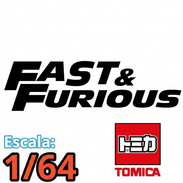Rapidos y Furiosos Tamaño 1/64 Hot Wheels