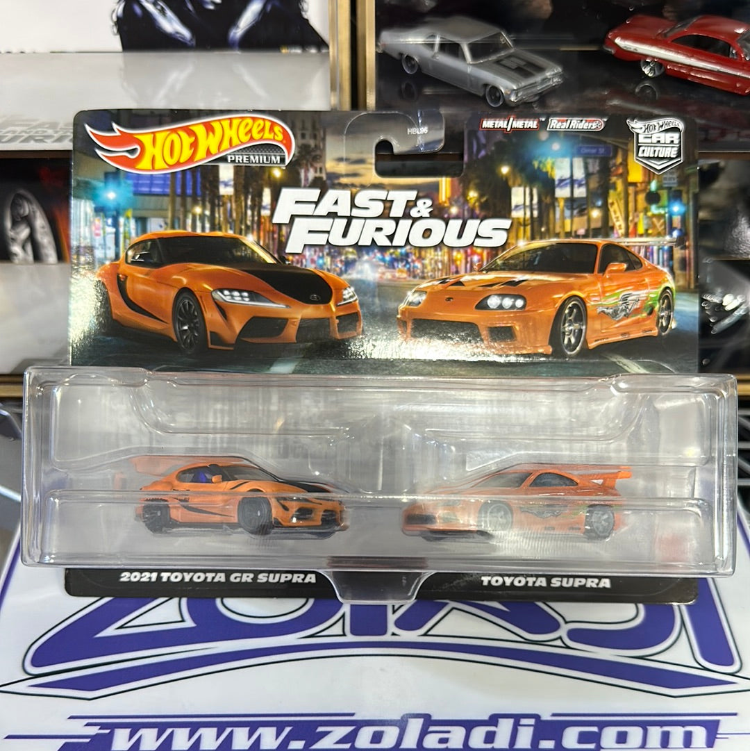 HKF54 PACK DE TOYOTA SUPRA FAST AND FURIOUS  ( EMPAQUE DAÑADO)