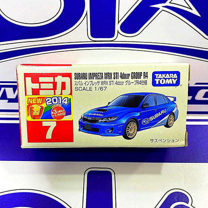 TOMICA SUBARU IMPREZA WRX STI 4DOOR GROUP R4