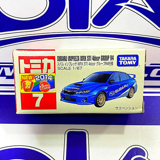 TOMICA SUBARU IMPREZA WRX STI 4DOOR GROUP R4