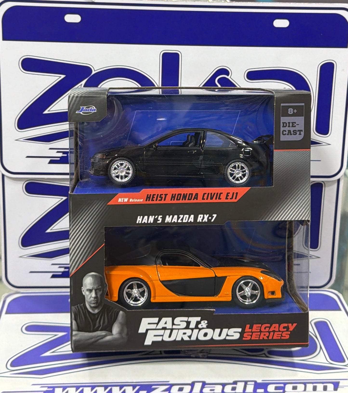 34249  HONDA CIVIC EJ1 HANS MAZDA RX7 1/32 JADA