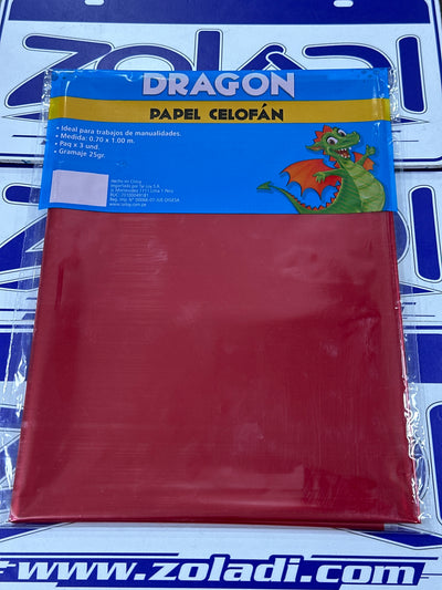 PAPEL CELOFAN ROJO