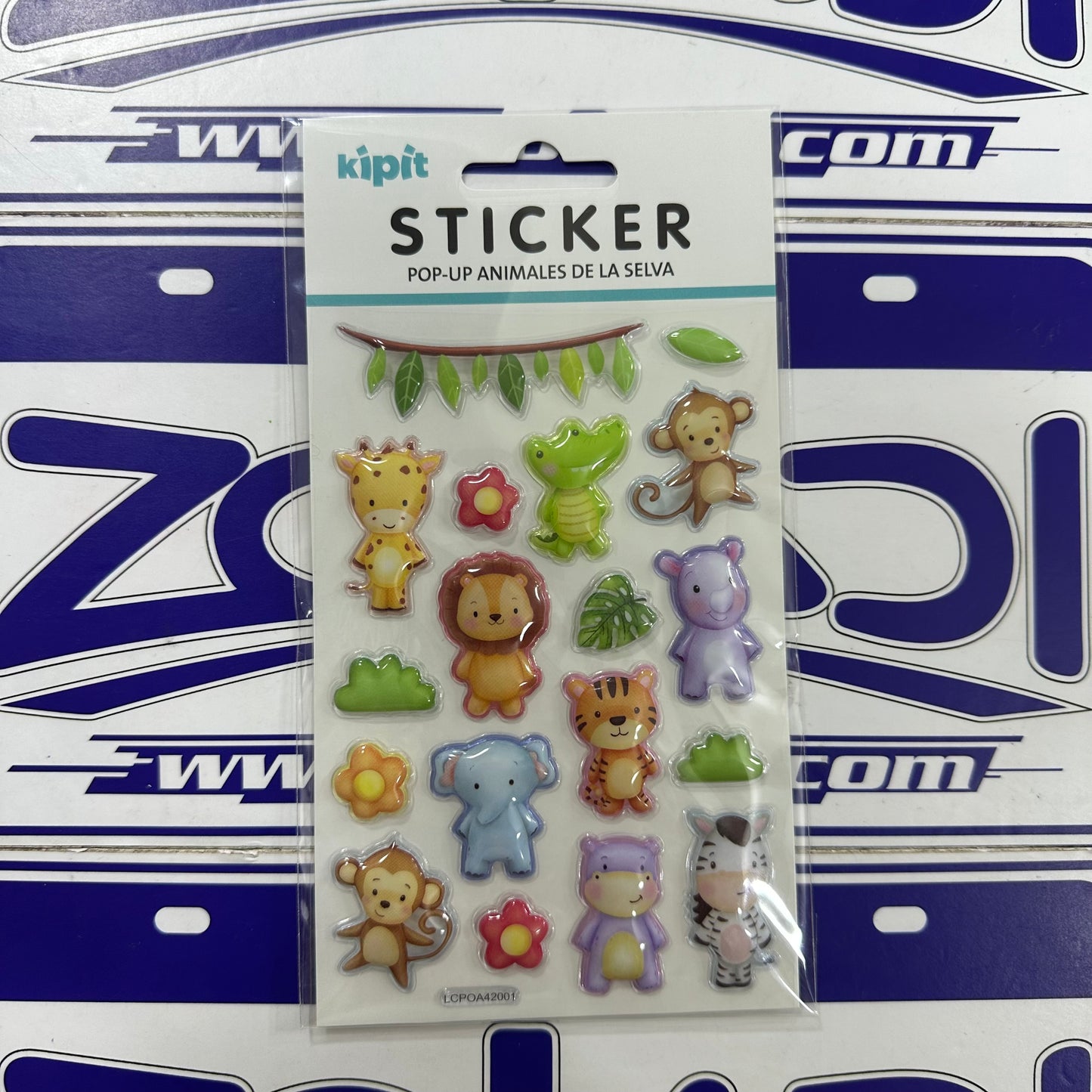 STICKER POP UP ANIMALES DE LA SELVA