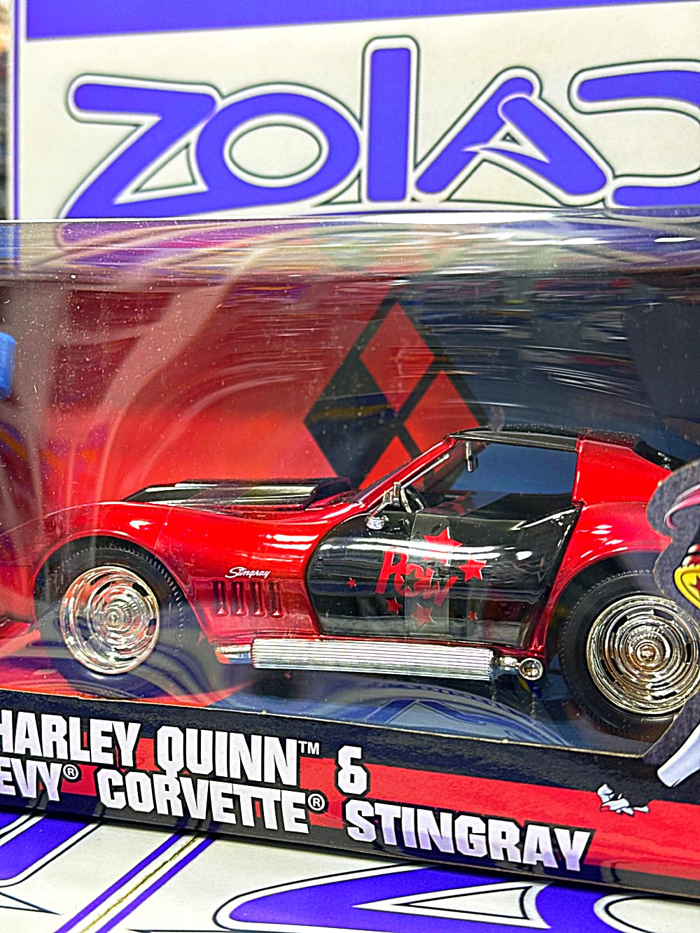 31196 HARLEY QUINN Y CHEVY CORVETTE STINGRAY 1/24 JADA