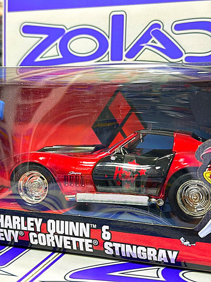 31196 HARLEY QUINN Y CHEVY CORVETTE STINGRAY 1/24 JADA