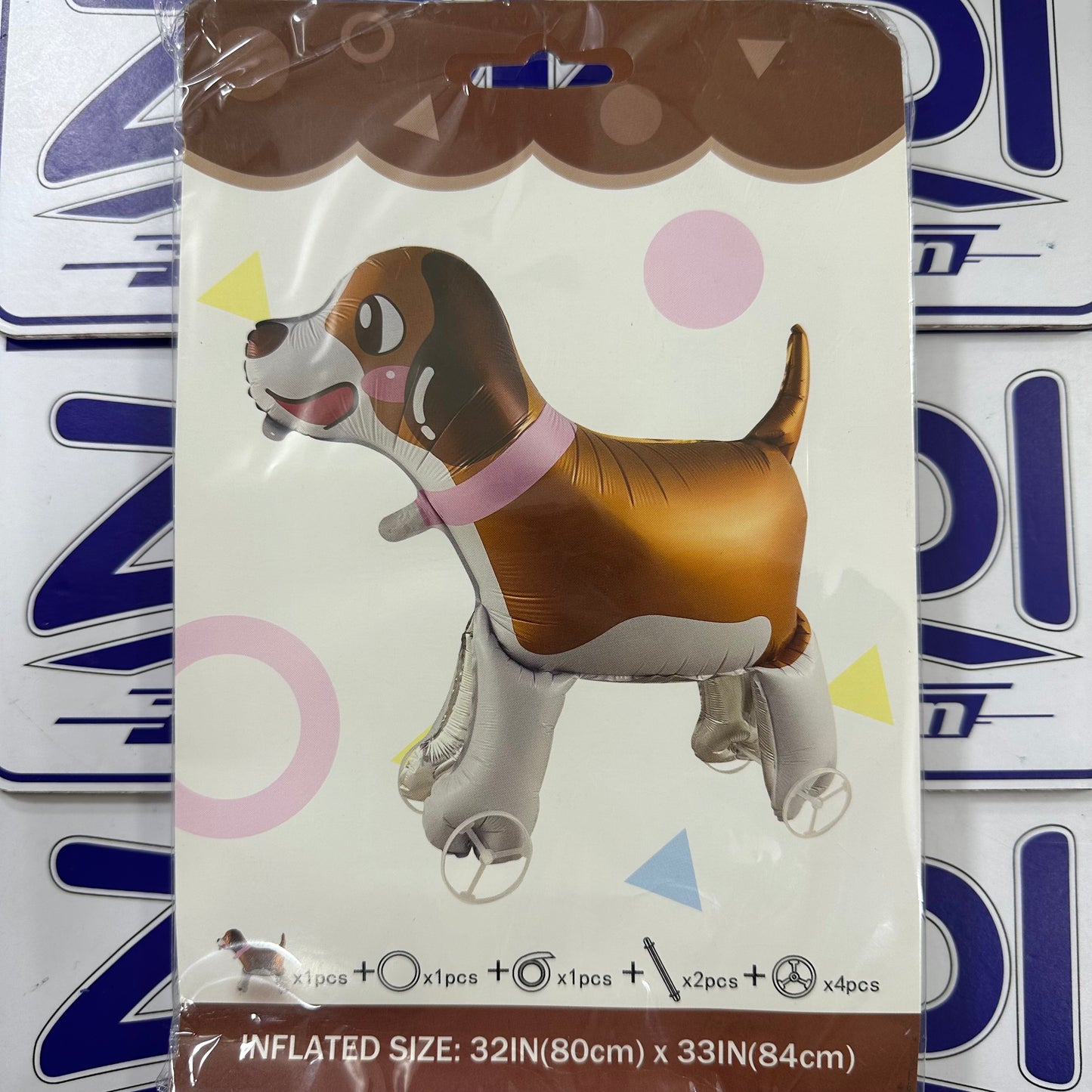 GLOBO DE PERRO CON RUEDAS PARA PASEAR