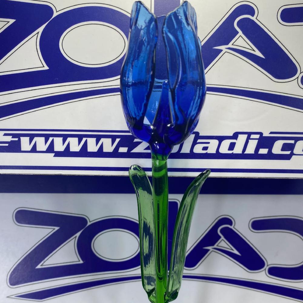 TULIPAN AZUL - ARTE EN VIDRIO DIA DE LA MADRE
