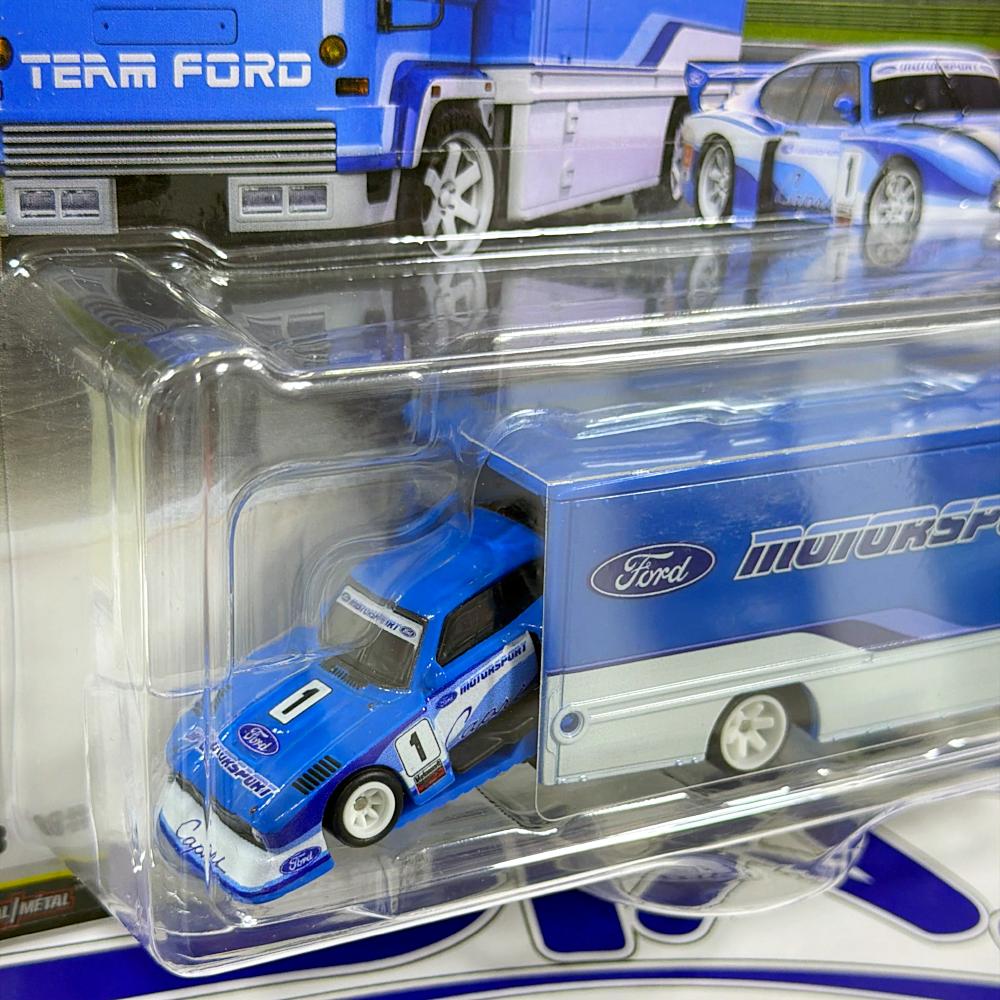 JHX89 FORD CAPRI Y FLEET FLYER TEAM TRANSPORT