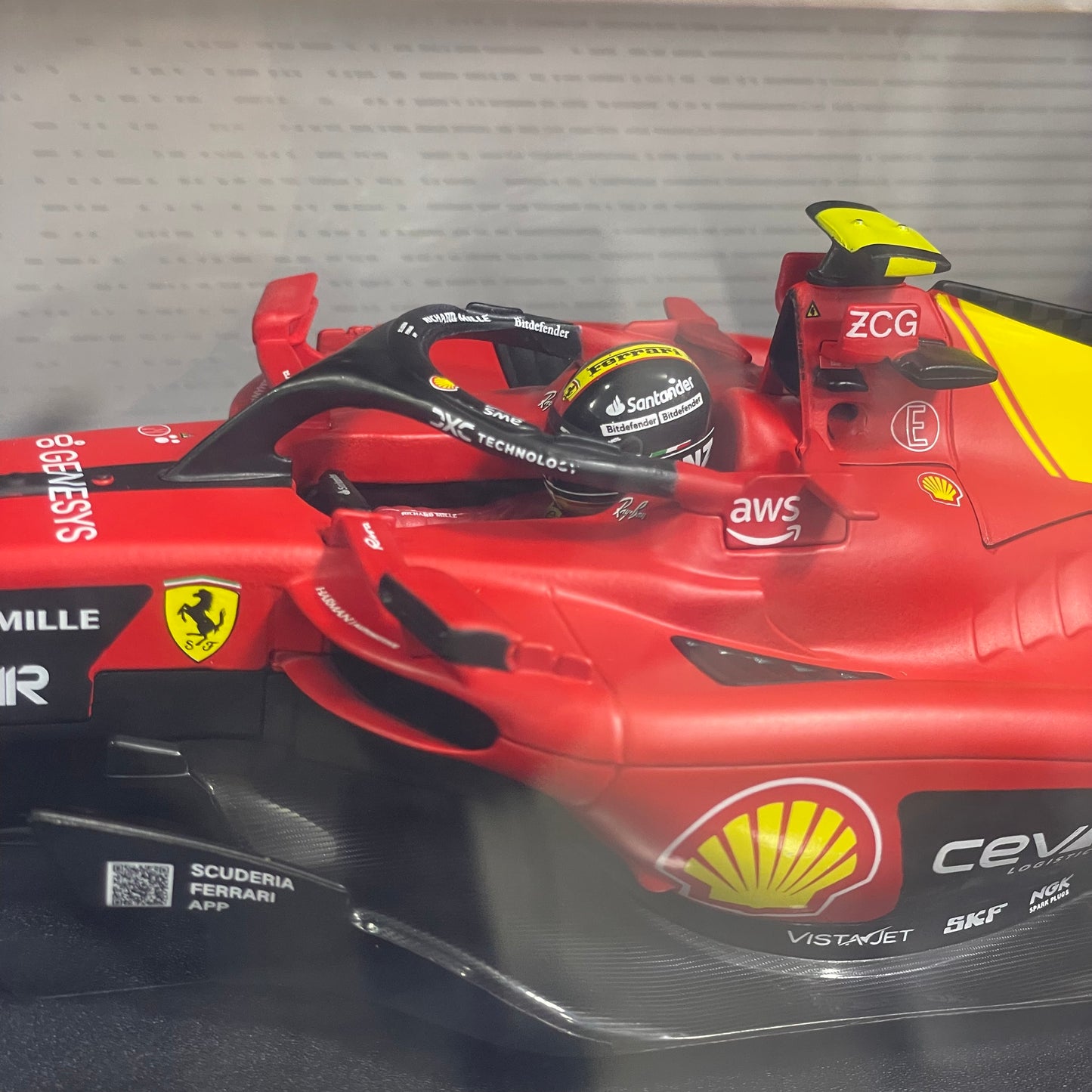 16812 1/18 CARLOS SAINZ SF23 #55 FERRARI BURAGO F1