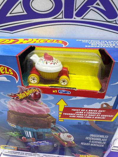 HTN77 DOWNTOWN ICE CREAM PISTA HOTWHEELS