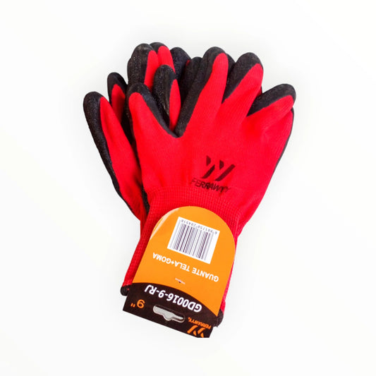 GUANTES TELA + GOMA