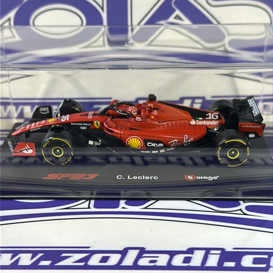 SF23 C Lecrerc #16 Ferrari (ACRILICO CON CASCO) 2023