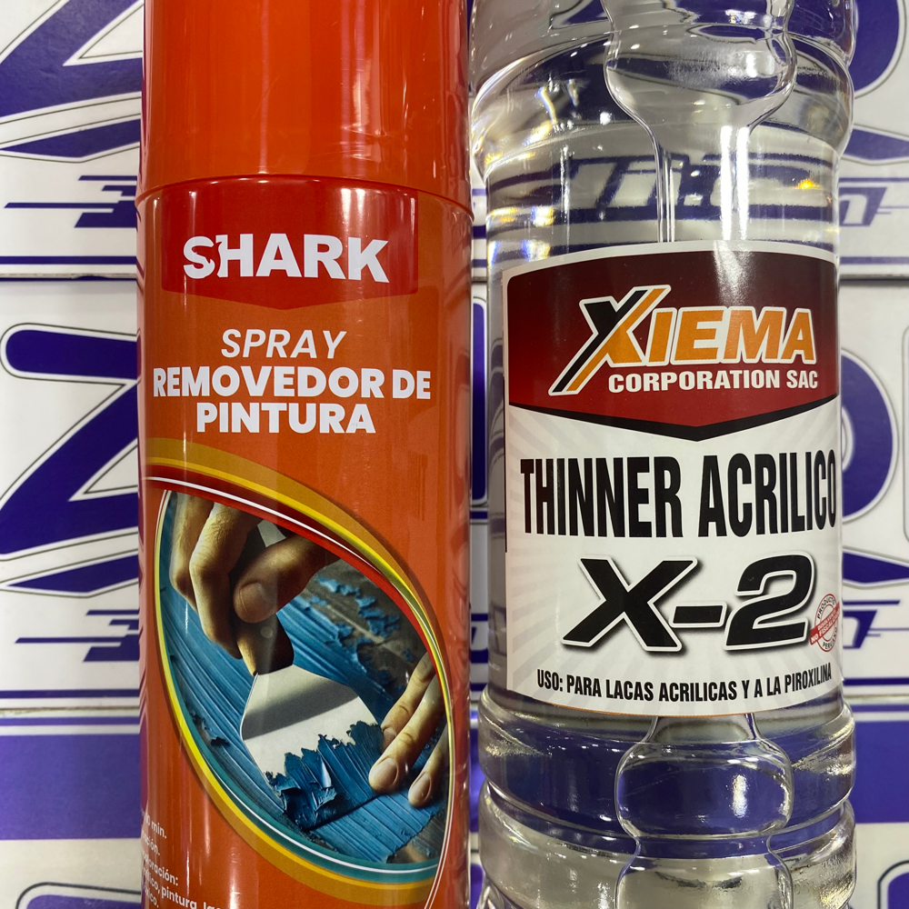 PACK REMOVEDOR DE PINTURA Y THINNER 1L