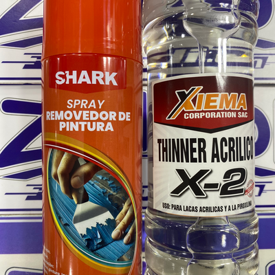 PACK REMOVEDOR DE PINTURA Y THINNER 1L