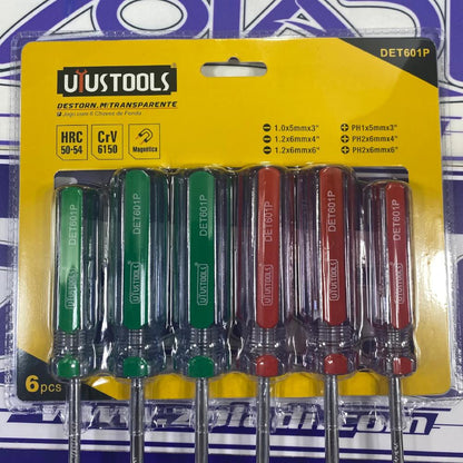 JUEGO DE DESTORNILLADORES DE 6 PIEZAS