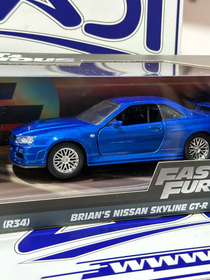 31980 BRIANS NISSAN SKYLINE GTR R34 34 & BRIANS NISSAN SKYLINE GTR R34 1/32