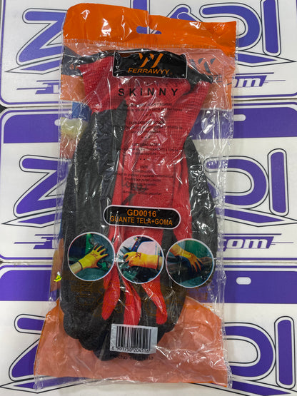 GUANTES TELA + GOMA