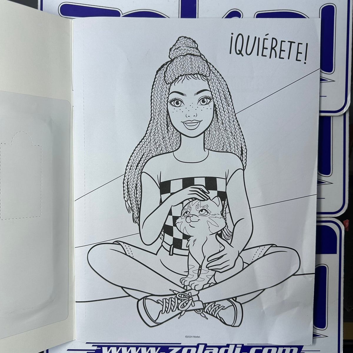 LIBRO DE BARBIE CON ACUARELAS PARA PINTAR