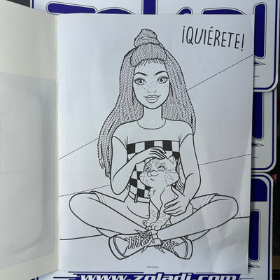 LIBRO DE BARBIE CON ACUARELAS PARA PINTAR