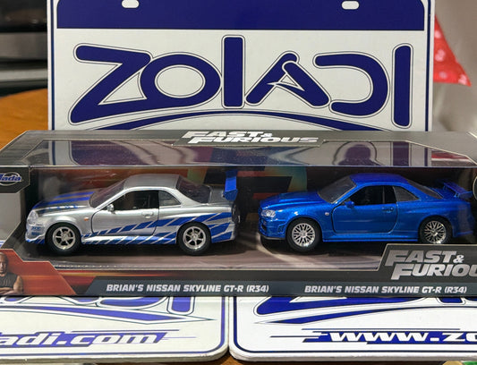 31980 BRIANS NISSAN SKYLINE GTR R34 34 & BRIANS NISSAN SKYLINE GTR R34 1/32