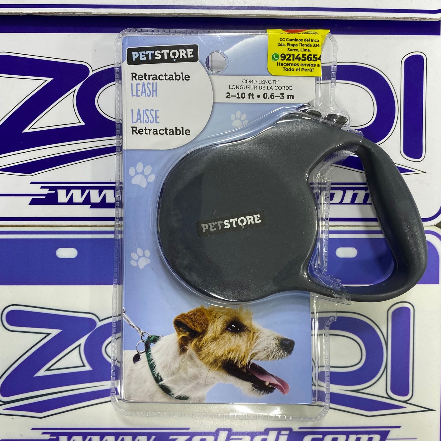 CORREA PARA PERRO RETRACTABLE 3m