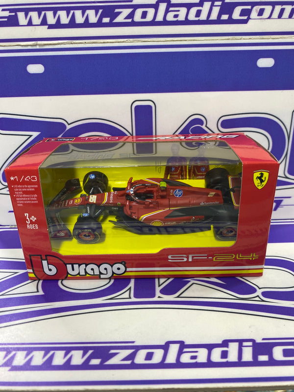 36844 SF24 CARLOS SAINZ #55 FERRARI (SIN ACRILICO NI CASCO)
