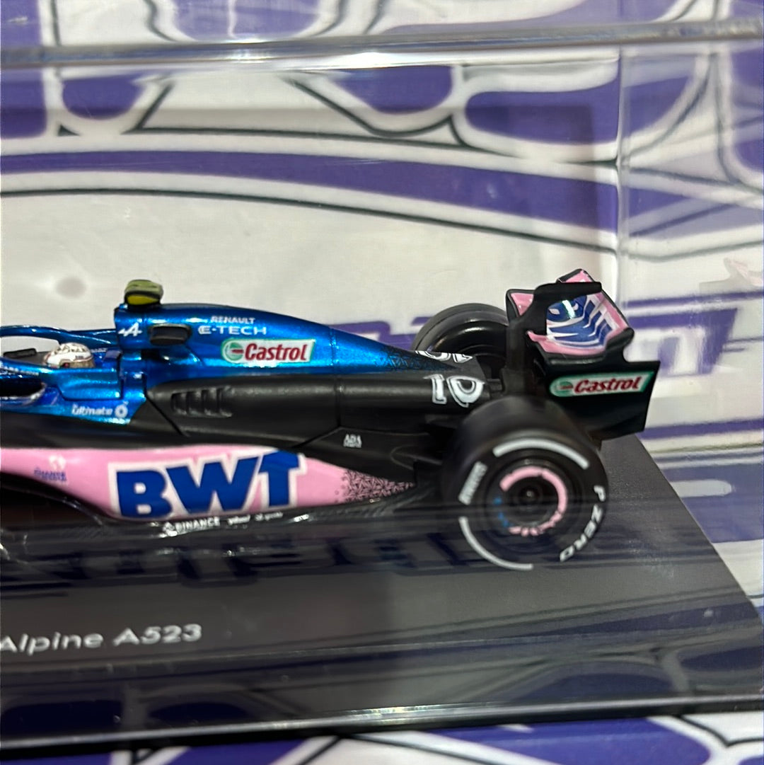 2023 F1 #10 BWT AlPine A523 Pierre Gasly W/Helmet