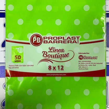 Bolsa Plástica 50und  8x12cm (Pequeña)