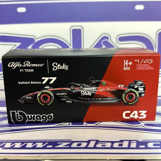 2023 F1 #77 C43 Valtteri Bottas W/Helmet