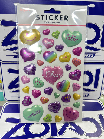 STICKER POP UP CORAZON