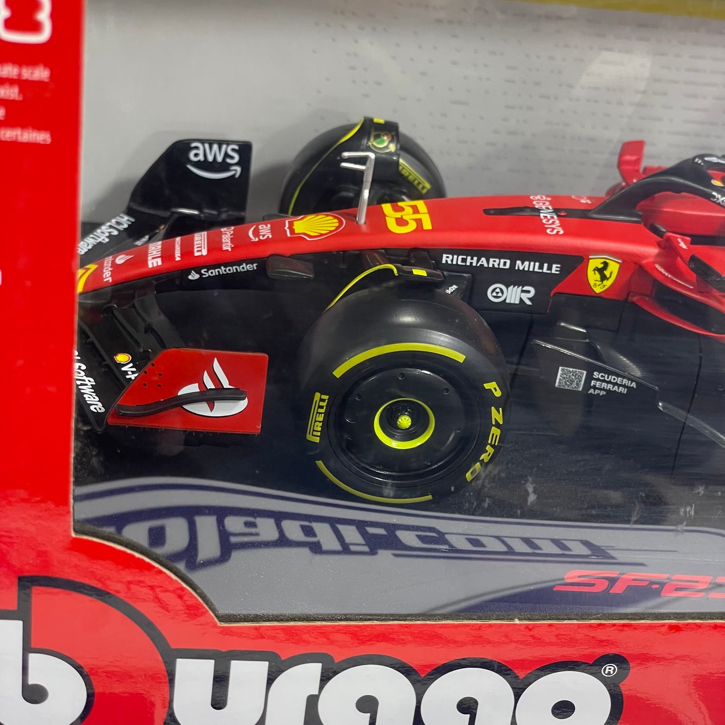 16812 1/18 CARLOS SAINZ SF23 #55 FERRARI BURAGO F1