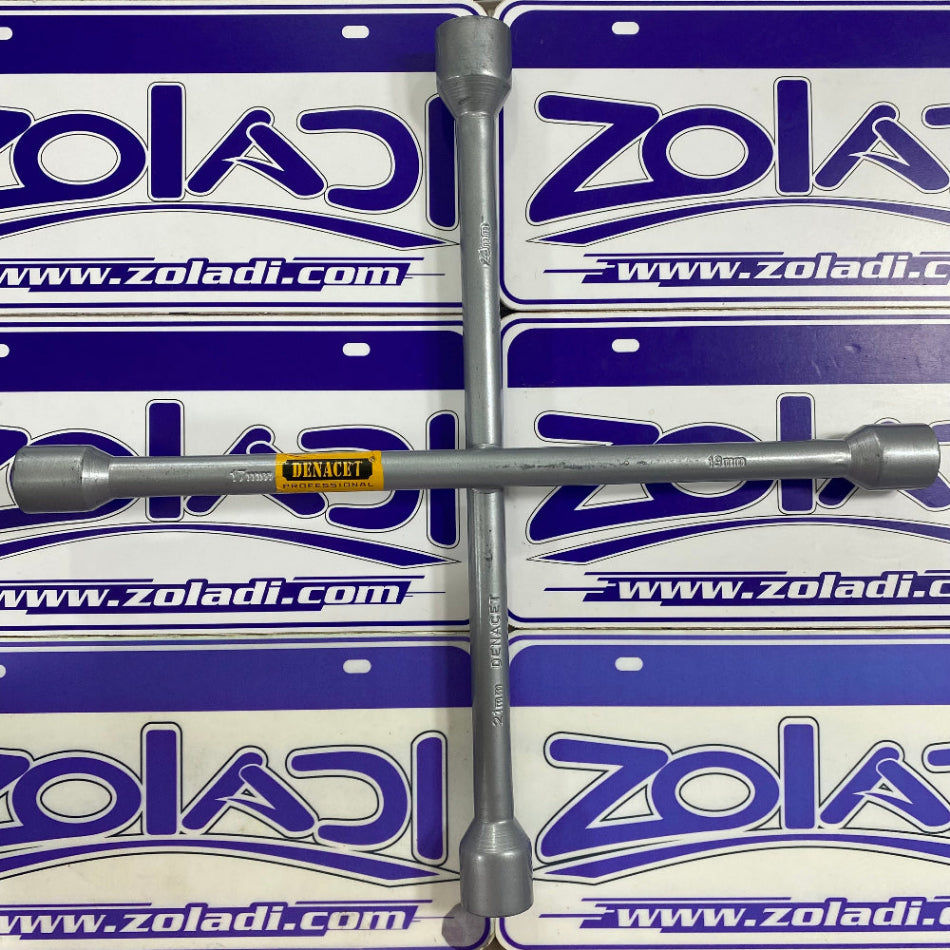 LLAVE DE RUEDA TIPO CRUZ 17mm, 19mm, 21mm y 23mm