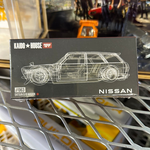 MINI GT 510 Wagon Datsun 510 Red Kaido House