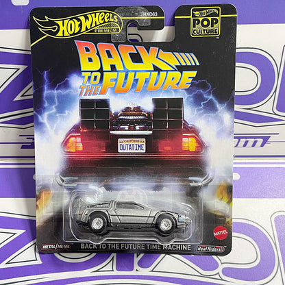 back to the future delorean  hotwheels premium zoladi tienda en lima