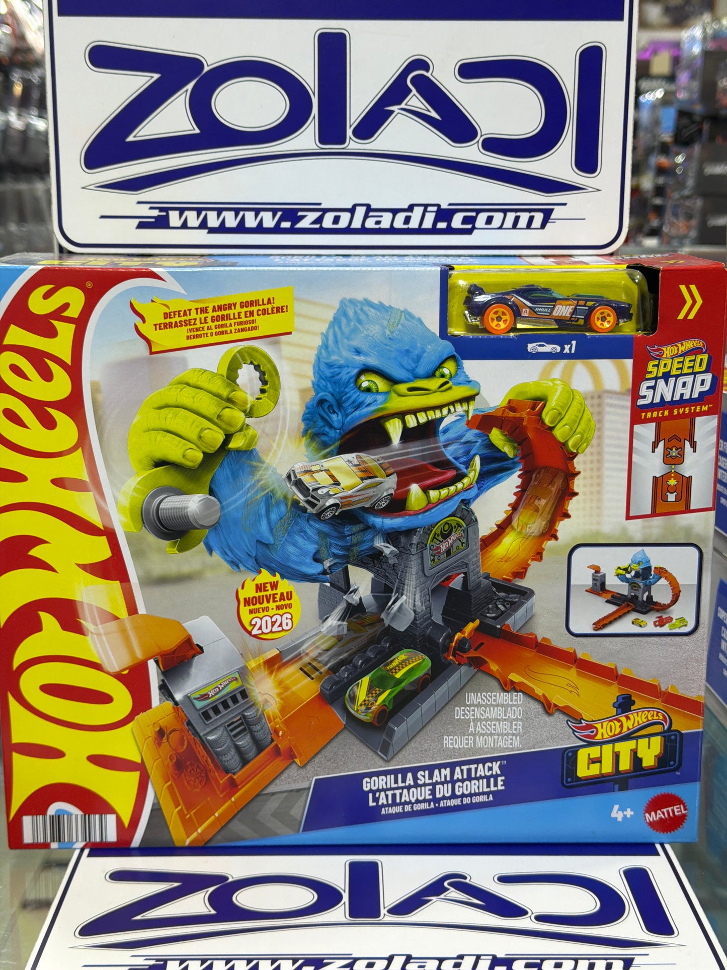 JHL92 GORILLA SLAM ATAQUE PISTA HOTWHEELS