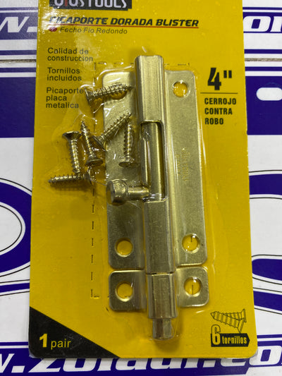 PICAPORTE CERROJO SEGURO PARA PUERTA 4"