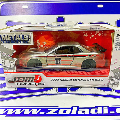 99137 1/32 2002 NISSAN SKYLINE GTR 34