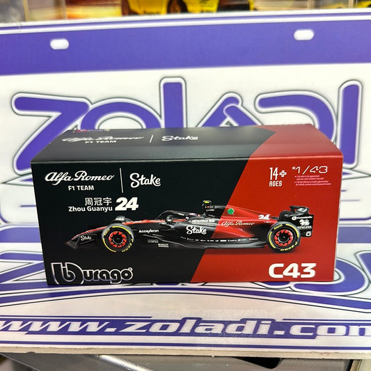 2023 F1 C43 #24 Zhou Guanyu W/Helmet