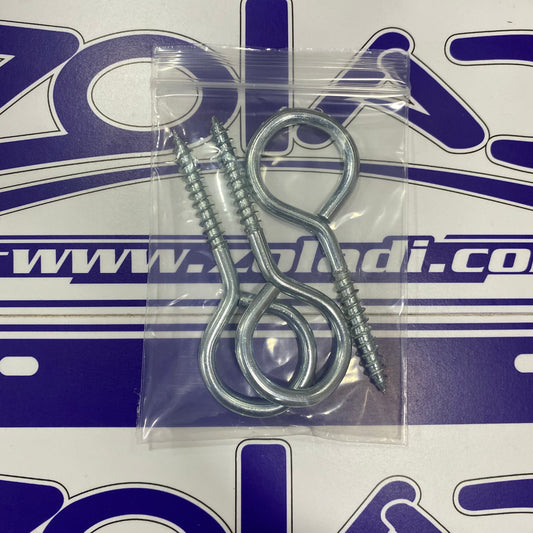 ARMELLA TIPO GANCHO SET DE 3 UNIDADES  2.5 PULGADAS DE LARGO