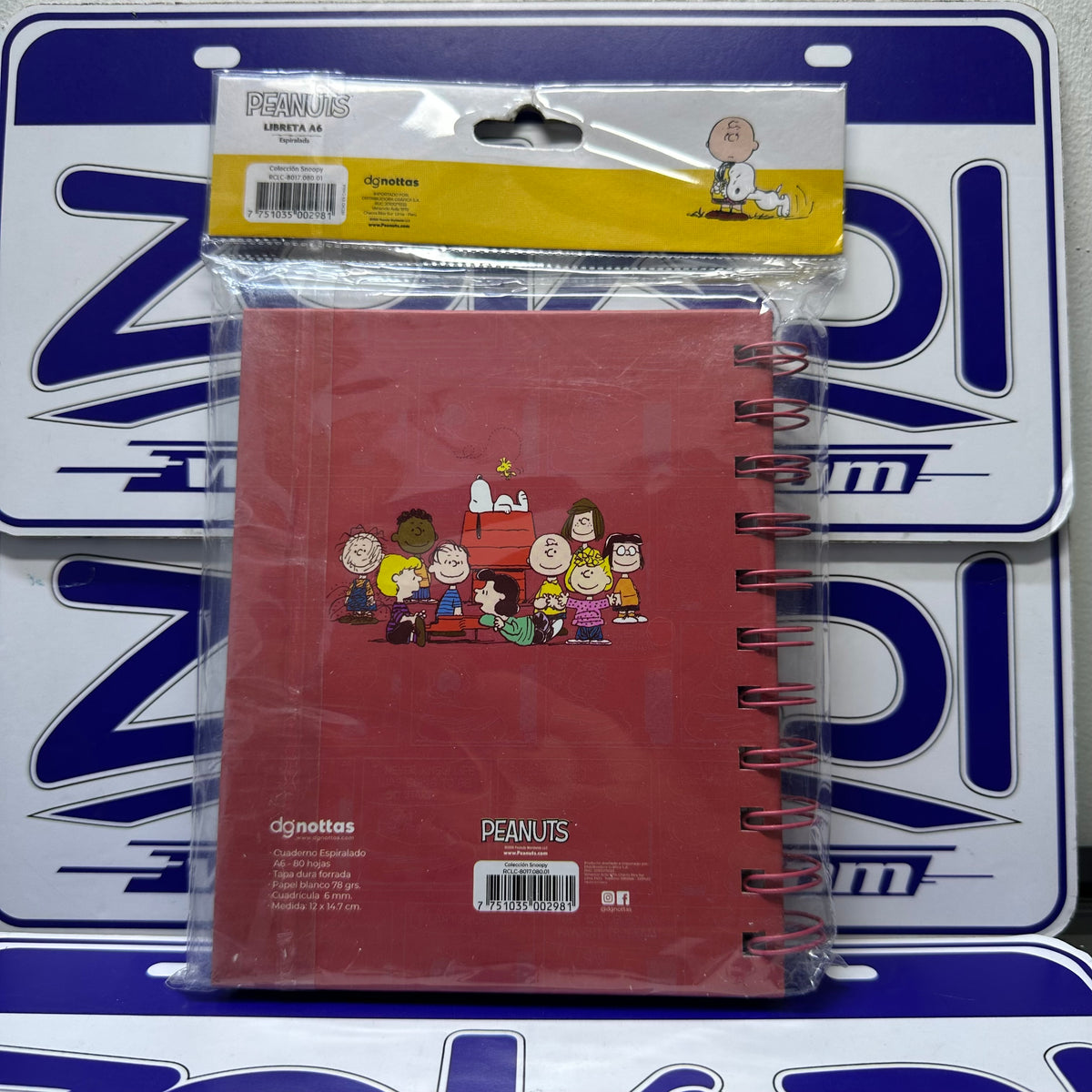 CUADERNO ANILLADO SNOOPY PARA CLASES Y APUNTES