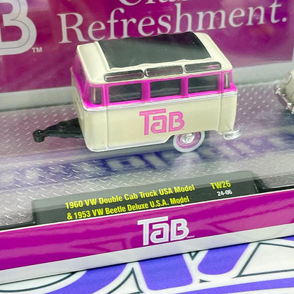 56000 1960 VW DOUBLE CAB TRUCK USA MODEL & 1953 VW BEETLE DELUXE USA MODEL