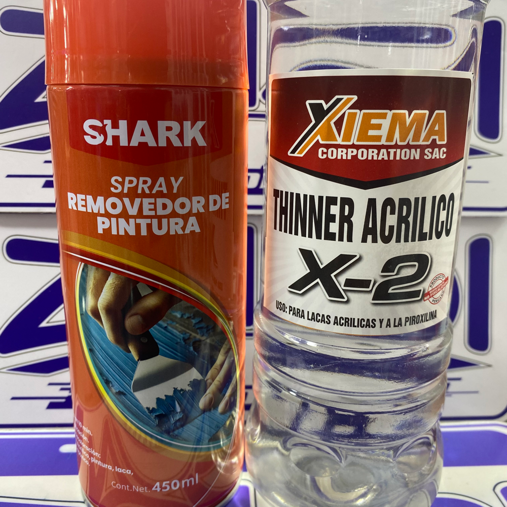 PACK REMOVEDOR DE PINTURA Y THINNER 1L