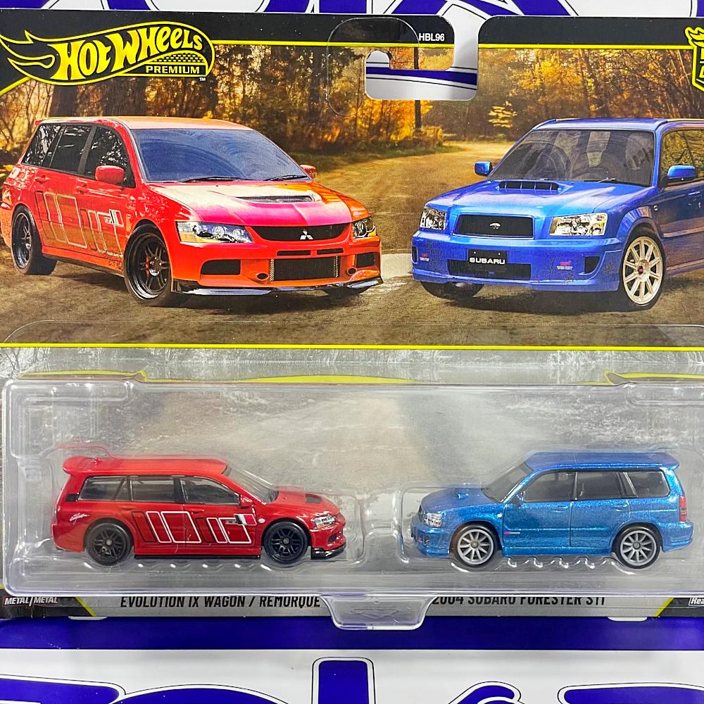 JHW46 2005 MITSUBISHI LANCER EVOLUTION IX WAGON / REMORQUE / 2004 SUBARU FORESTER STI