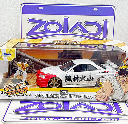 35114 RYU NISSAN SKYLINE GTR R34 1/24 JADA